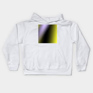 YELLOW BLUE BLACK ABSTRACT TEXTURE Kids Hoodie